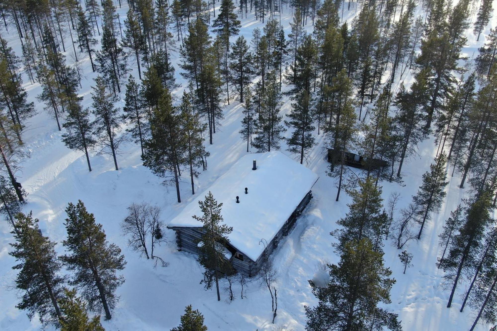 Kuukkeli Log Houses Villa Aurora "Pupula" 萨利色尔卡 外观 照片