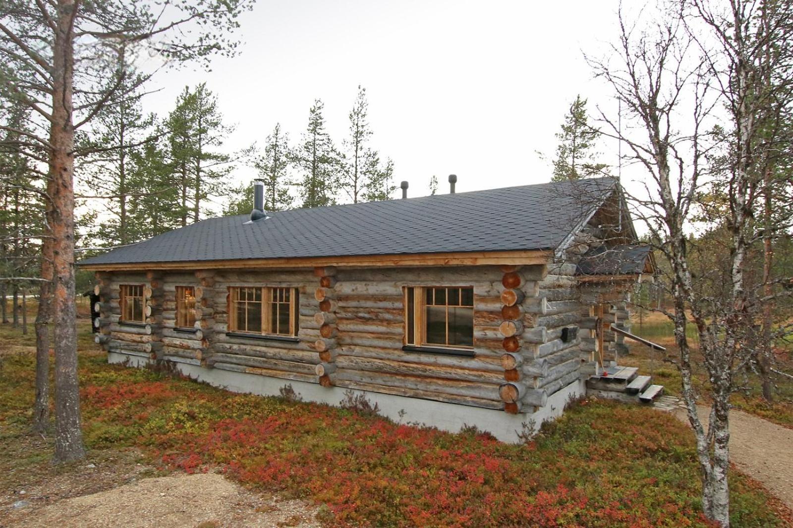 Kuukkeli Log Houses Villa Aurora "Pupula" 萨利色尔卡 外观 照片