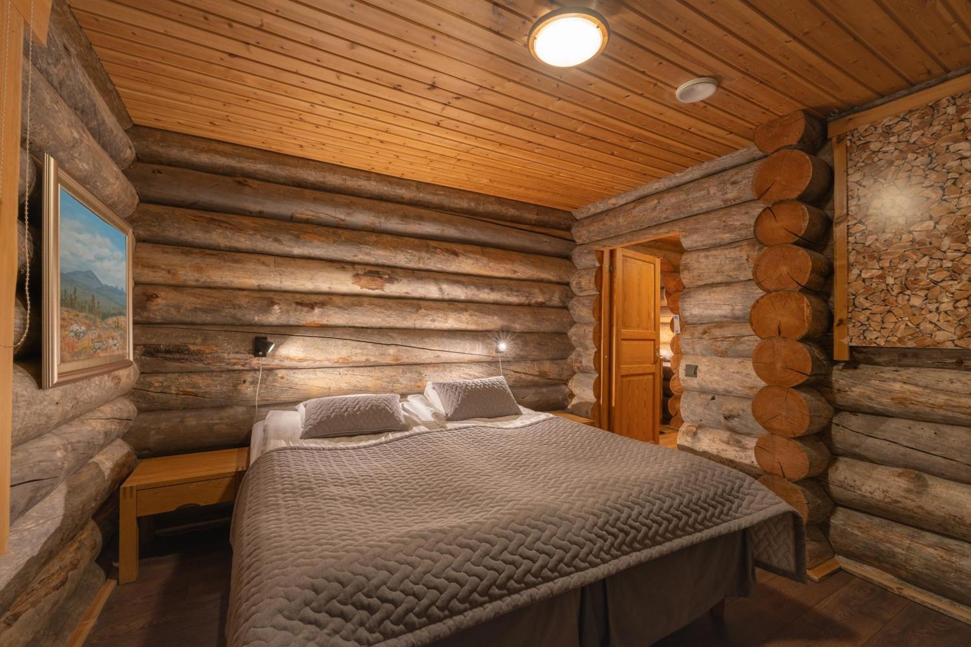 Kuukkeli Log Houses Villa Aurora "Pupula" 萨利色尔卡 外观 照片